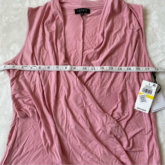 1. State Blush Pink Sleeveless Blouse size M NWT - Picture 7 of 8